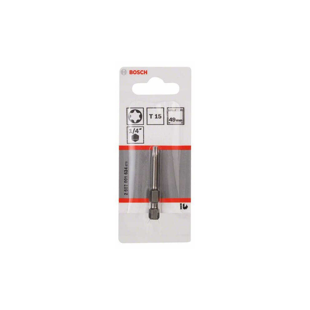 Embout de vissage Torx T15 Bosch 2607001634 49 mm