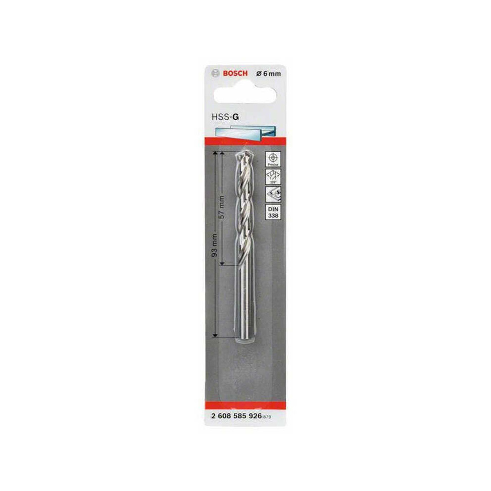 Foret métal HSS-G Bosch 2608585926 Ø6 x 93 mm