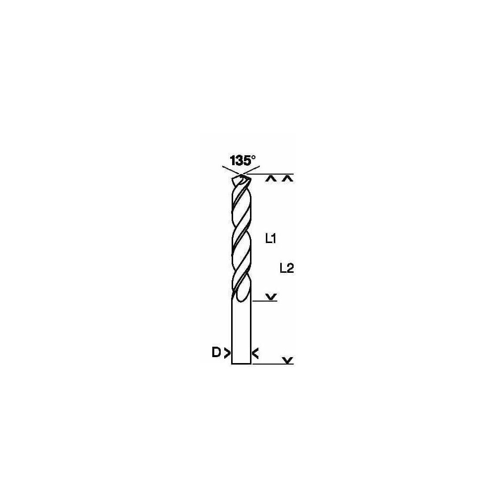 Lot 5 forets métal HSS-G Bosch 2608596828 Ø 8,5 mm