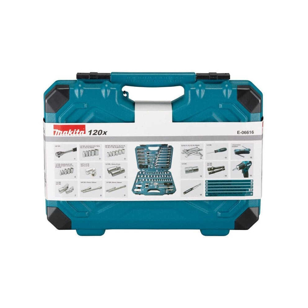 Coffret 120 Outils à main Makita E-06616
