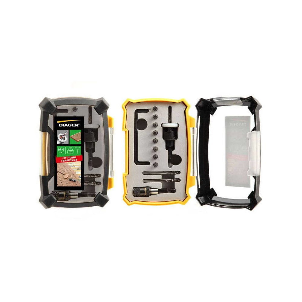 Kit terrasse Diager 9000A foret fraisoir Ø4,0 mm