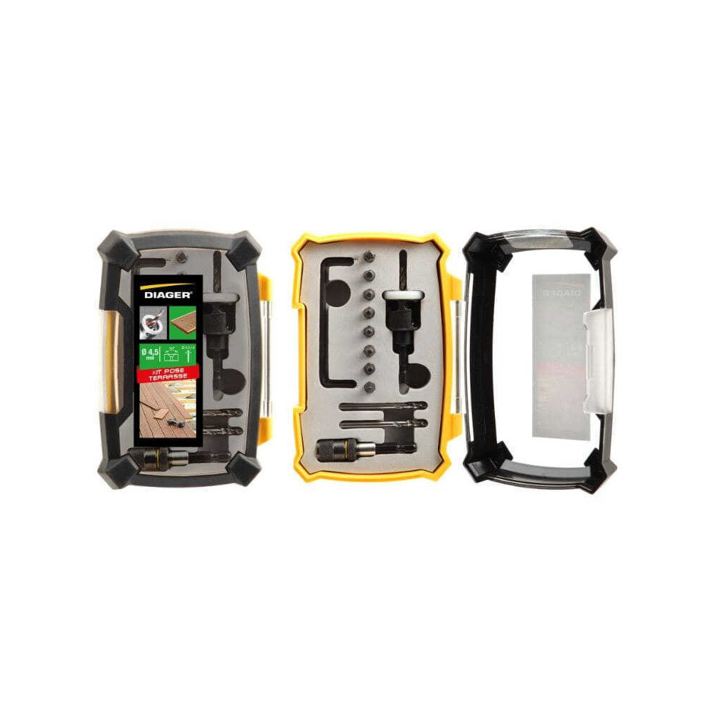 Kit terrasse Diager 9000B forets Ø4,5 mm