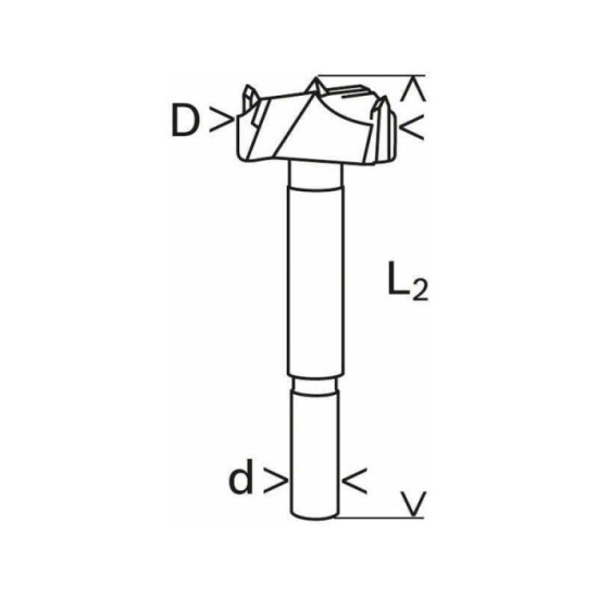 Mèche à façonner à mise rapportée Bosch 2608597614