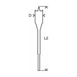 Mèche plate Bosch Professional 2608595502