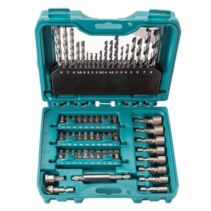 Coffret 60 accessoires perçage vissage Makita P-90358