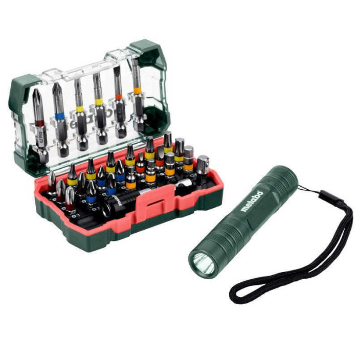 Coffret 29 embouts Metabo 626721000 avec lampe