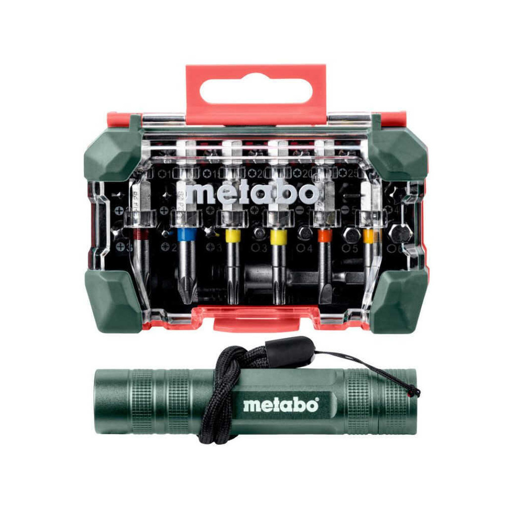 Coffret 29 embouts Metabo 626721000 avec lampe