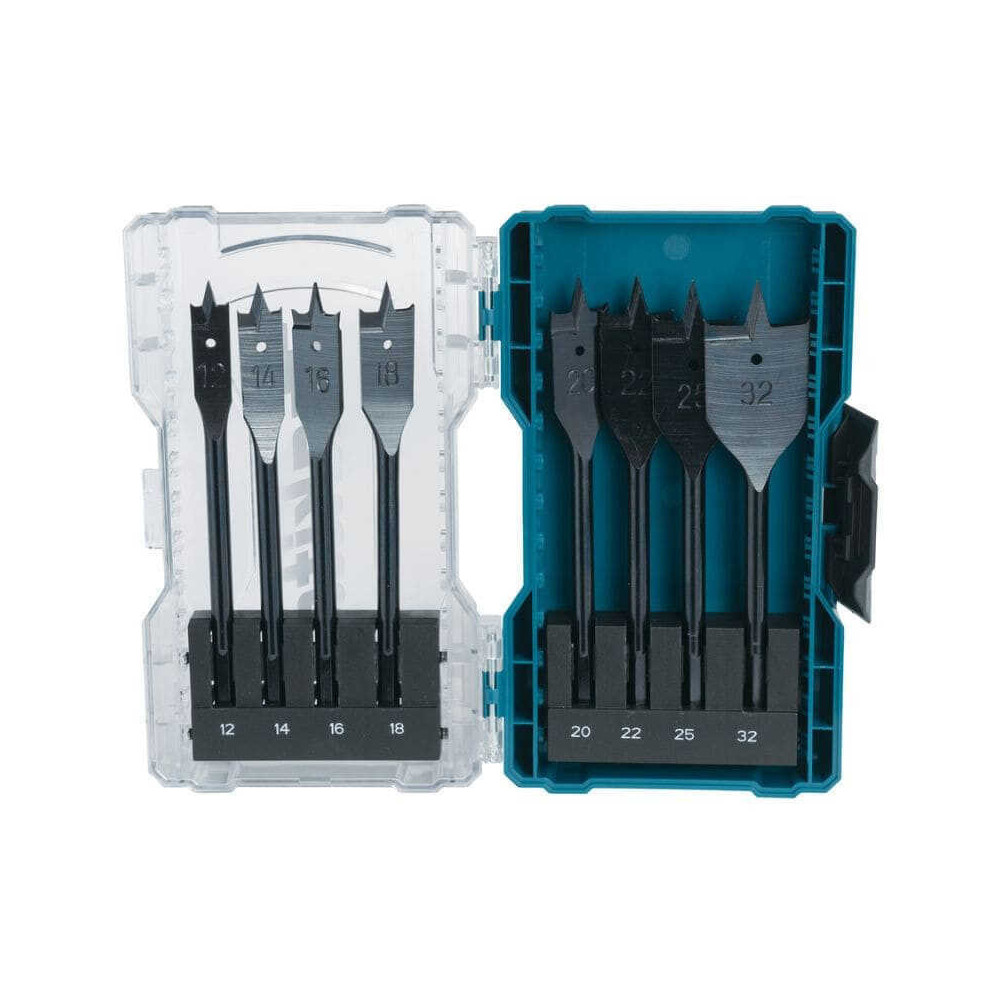 Jeu 8 mèches plates à bois Makita E-08698