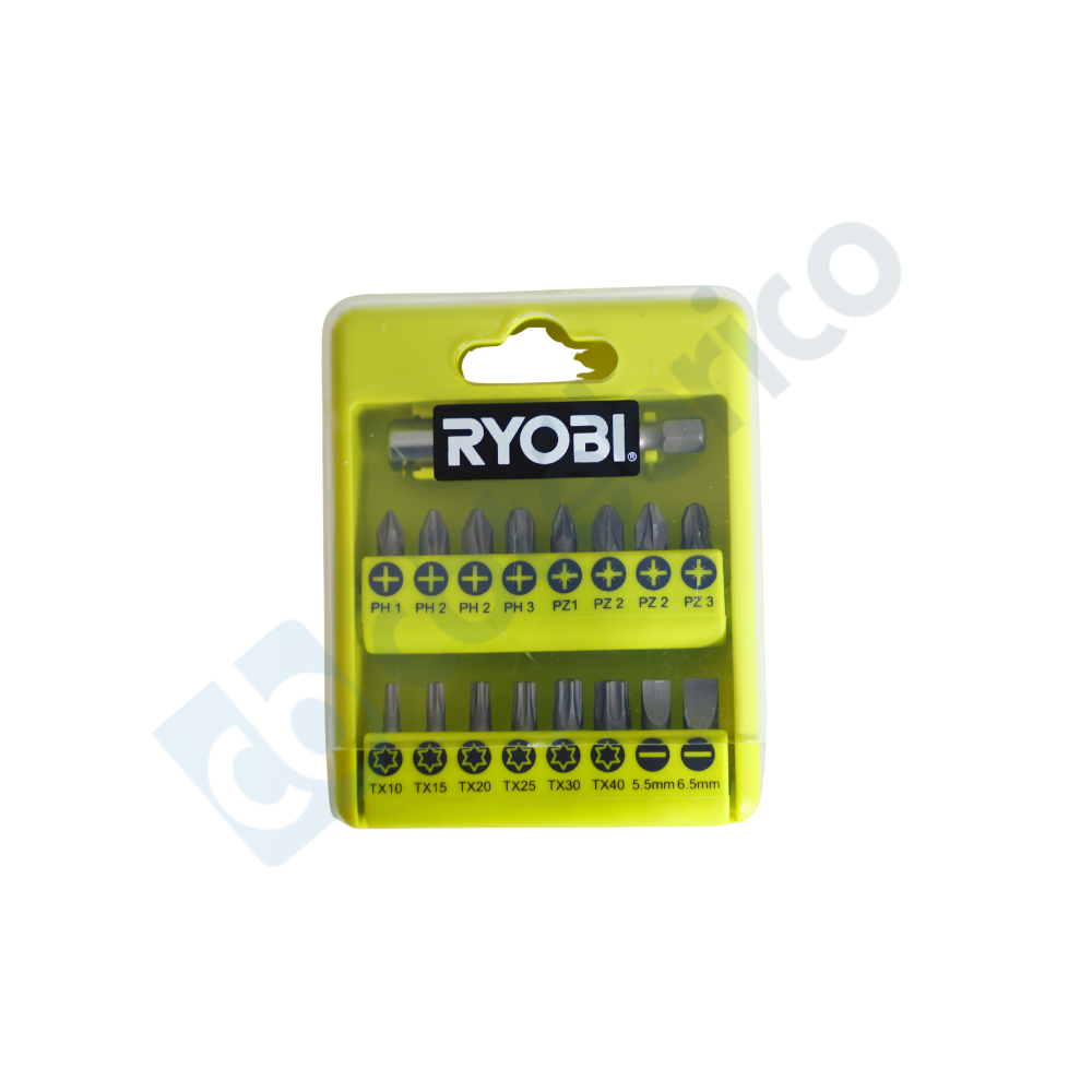 Jeu d'embouts ph pz sl tx RAK17SD Ryobi 5132002550