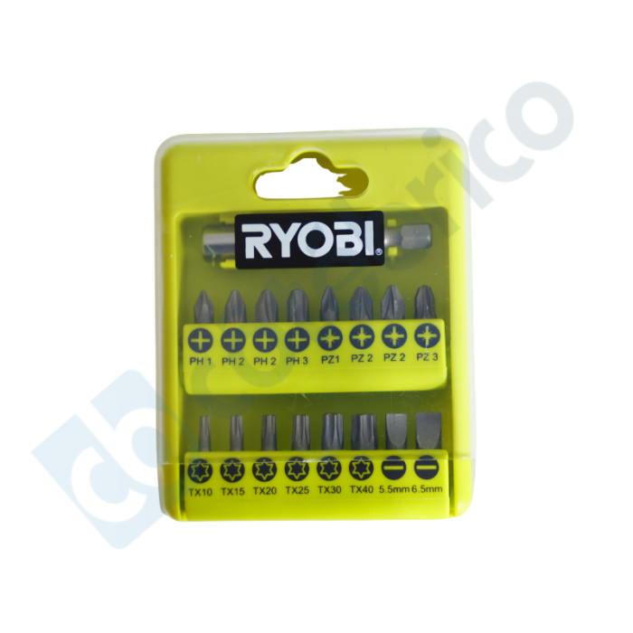 Jeu d'embouts ph pz sl tx RAK17SD Ryobi 5132002550