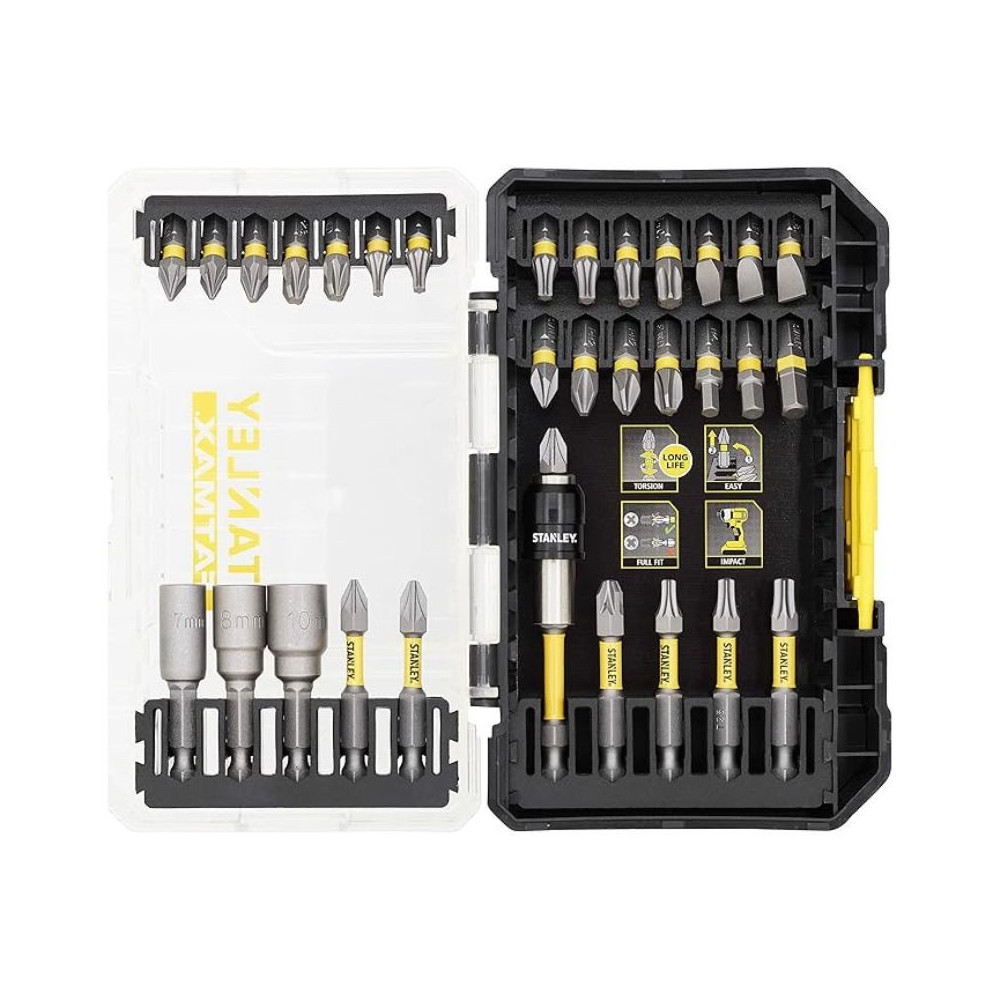 Coffret d'embout impact torsion fatmax 32 pcs Stanley STA88557-XJ