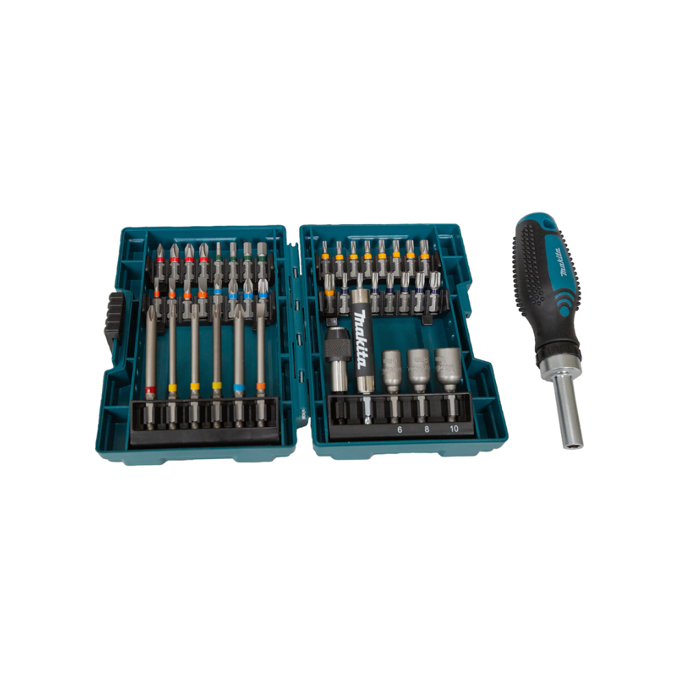Coffret 43 accessoires + cliquet Makita E-25096 HT