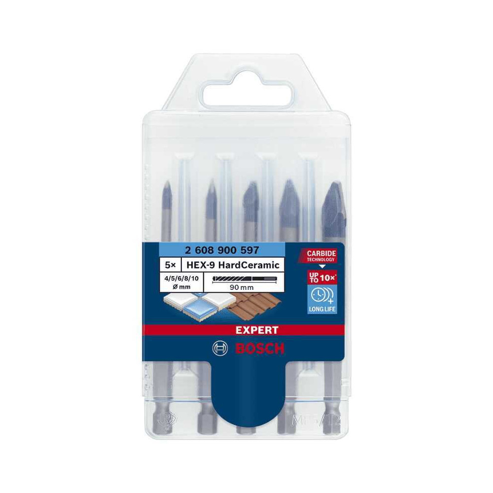 Coffret de forets EXPERT HEX-9 Hard Bosch 2608900597