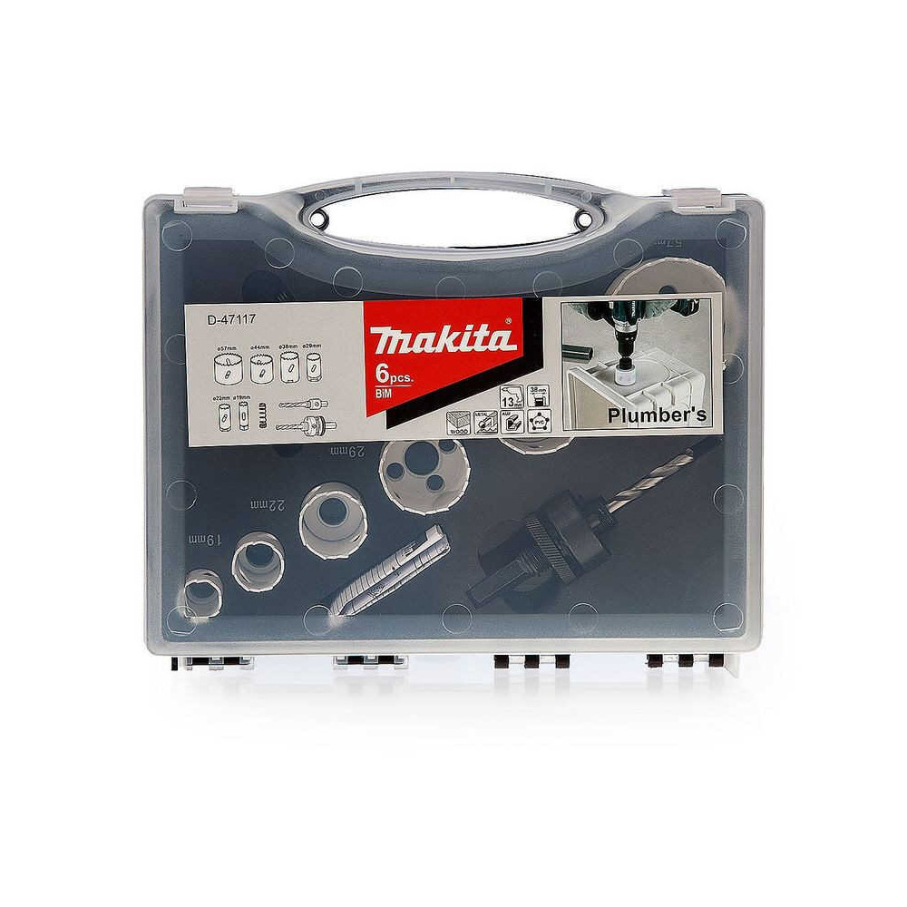 Coffret 6 scies cloches bi-métal Makita D-47117