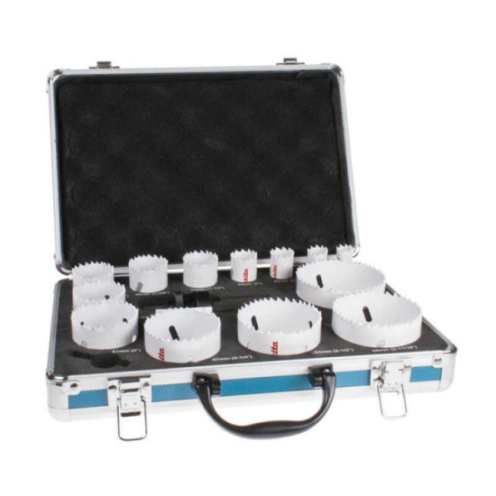 Coffret 16 scies cloches bi-métal Makita D-47307