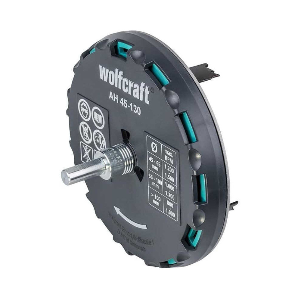 Scie cloche réglable Wolfcraft 5978000 Ø 45 à 130 mm
