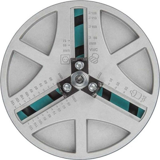 Scie cloche réglable Wolfcraft 5978000 Ø 45 à 130 mm