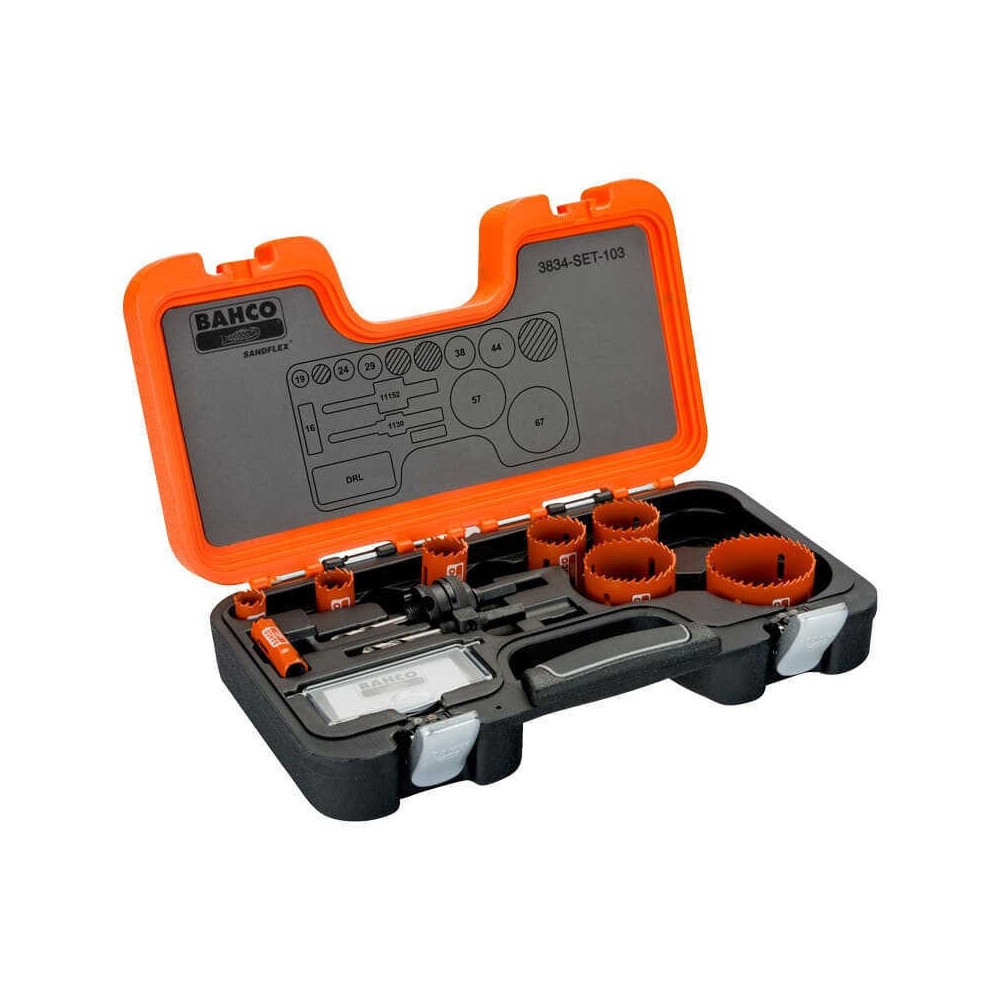 Jeu de scies trépans bimétal Bahco 3834-set-103