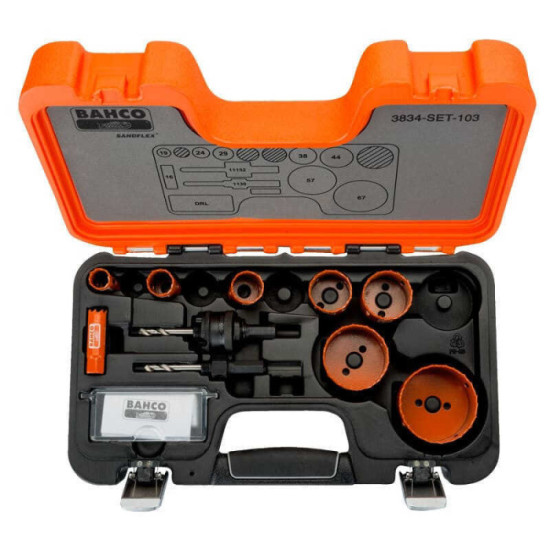 Jeu de scies trépans bimétal Bahco 3834-set-103