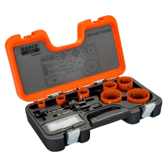 Jeu de scies trépans bimétal Bahco 3834-SET-73-22_68