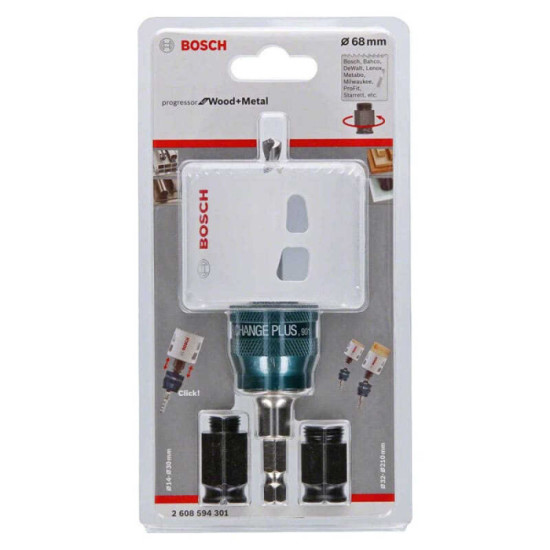 Kit scie trépan Bosch Progressor Ø 68 mm 2608594301