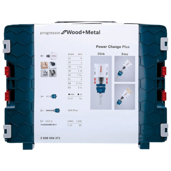 Coffret 8 trépans bois et métal Bosch Professional 2608594271