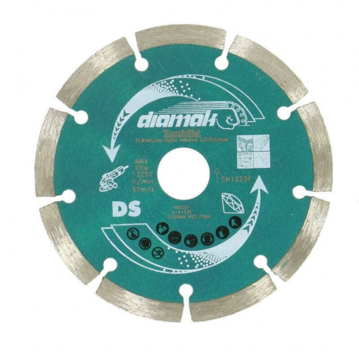 Disque diamant Makita D-65230 125 mm béton à sec
