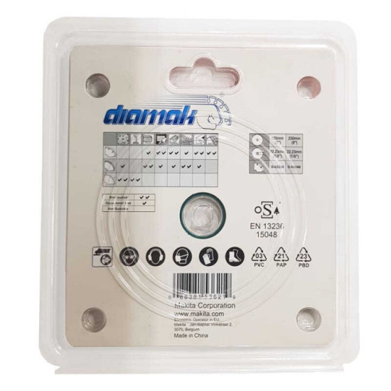 Disque diamant Makita D-65230 125 mm béton à sec
