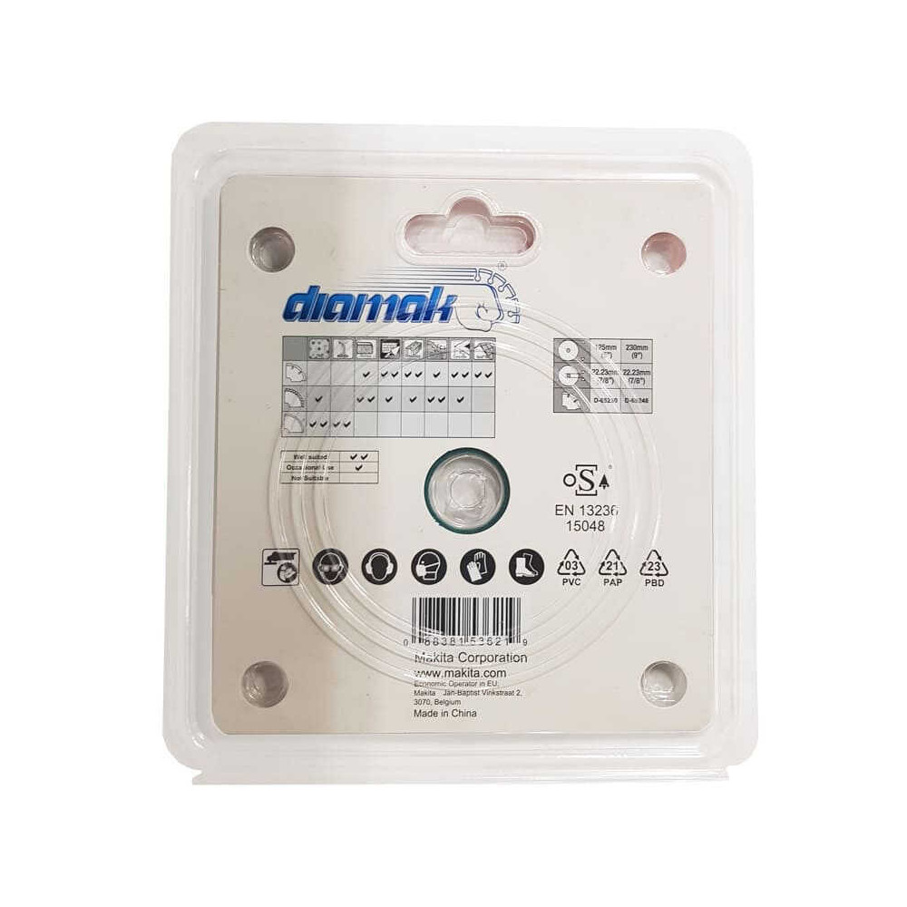 Disque diamant Makita D-65230 125 mm béton à sec