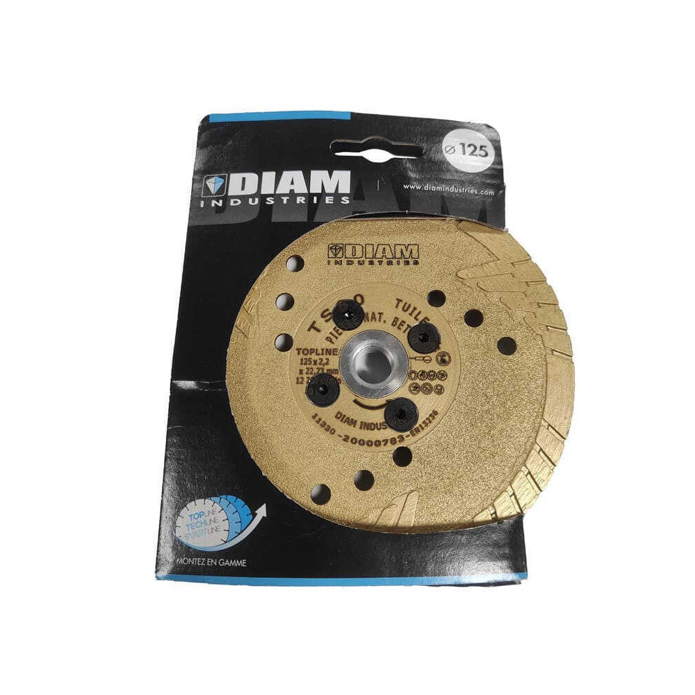 Disque diamant déporté 125 mm Diam Industries TS80125-22FD