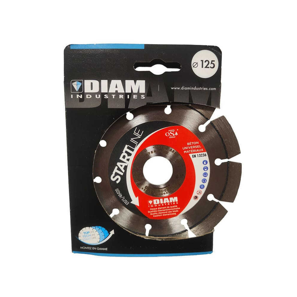 Disque diamant béton 125 mm Diam Industries BS60125-22