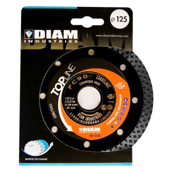 Disque diamant grès cérame Diam Industries FC90125-22