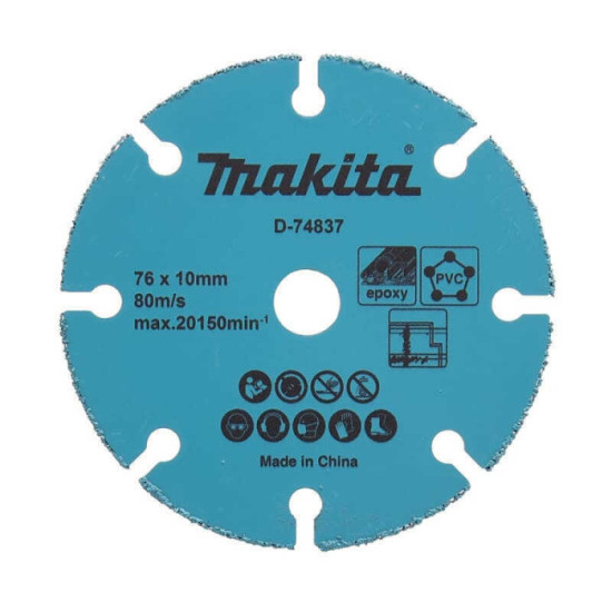 Disque diamant carbure Ø76 mm Makita D-74837