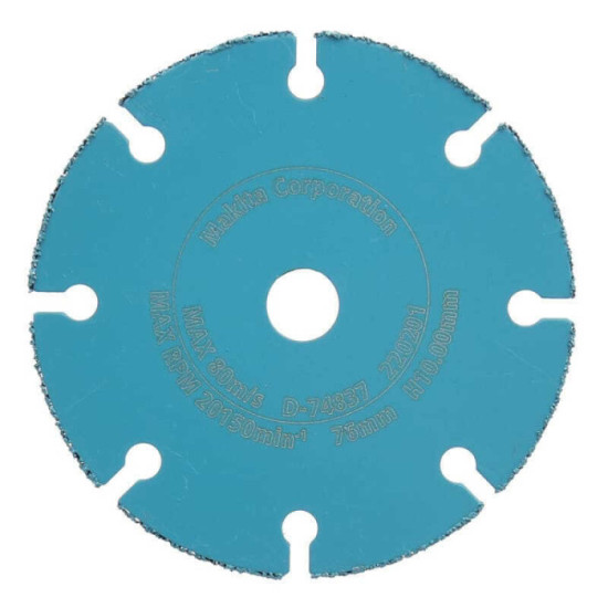 Disque diamant carbure Ø76 mm Makita D-74837