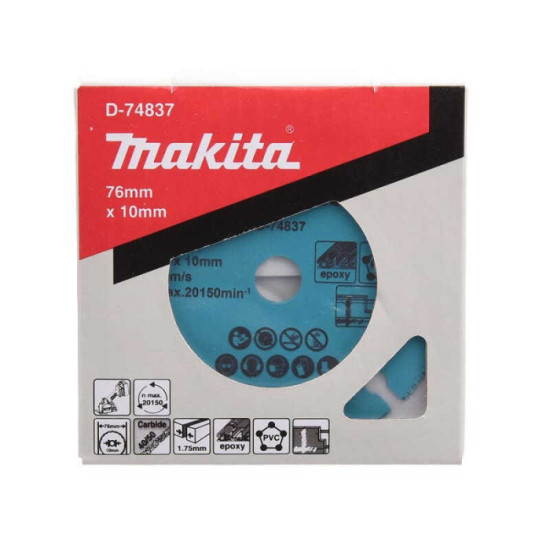 Disque diamant carbure Ø76 mm Makita D-74837
