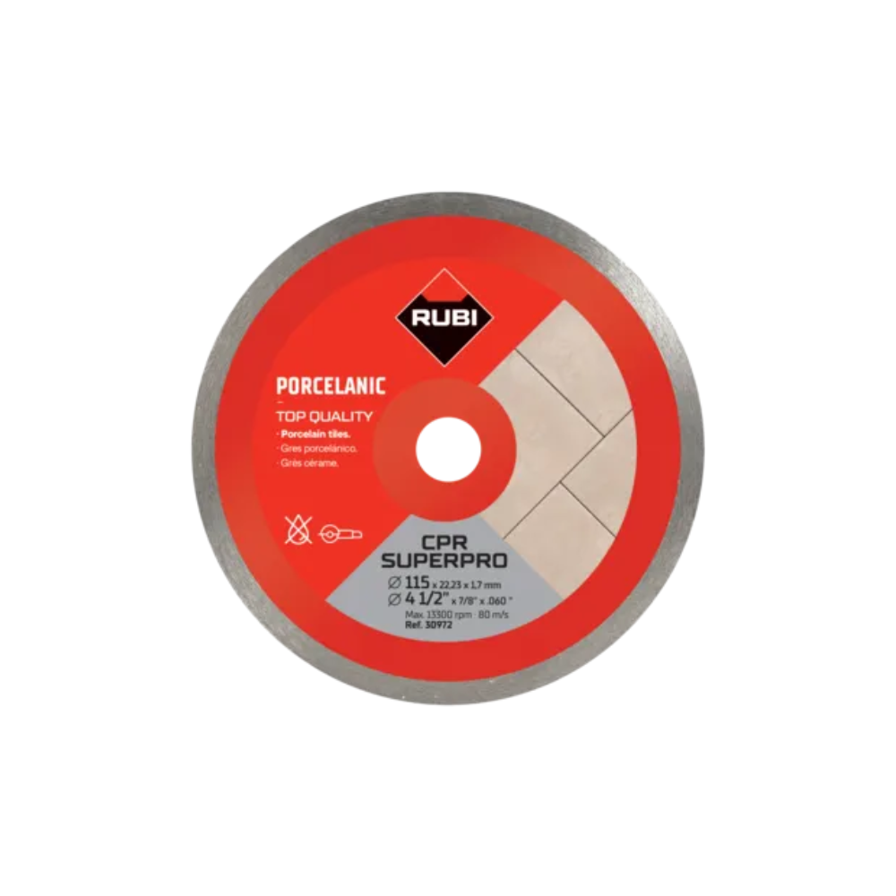 Disque diamant grès cérame Ø125 mm Rubi CPR-125 SUPERPRO 30973
