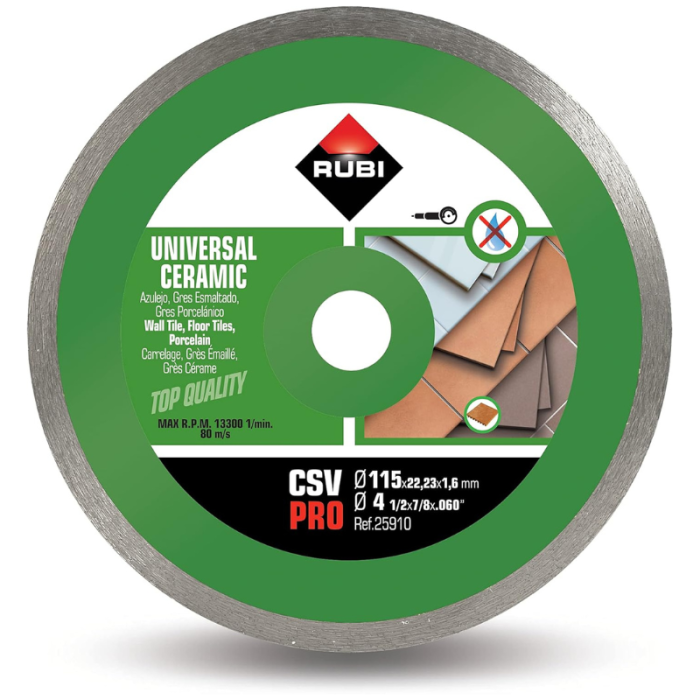 Disque diamant 115 mm csv pro Rubi 25910