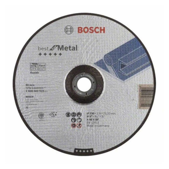 Disque à tronçonner Bosch 2608603523 Ø230 x 1,9 mm