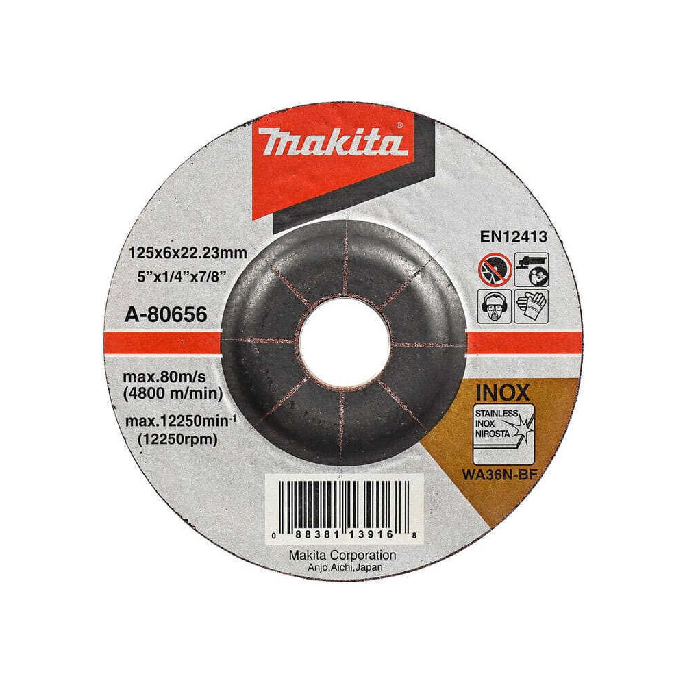 Meule à ébarber inox, pour meuleuses Makita A-80656