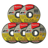 Lot 5 disques tronçonner métal inox b 45733 Makita B-45733-5