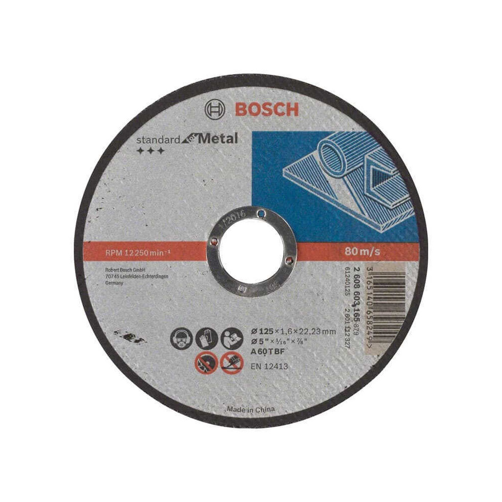 Disque à tronçonner Bosch PRO Metal 2608603165 Ø125