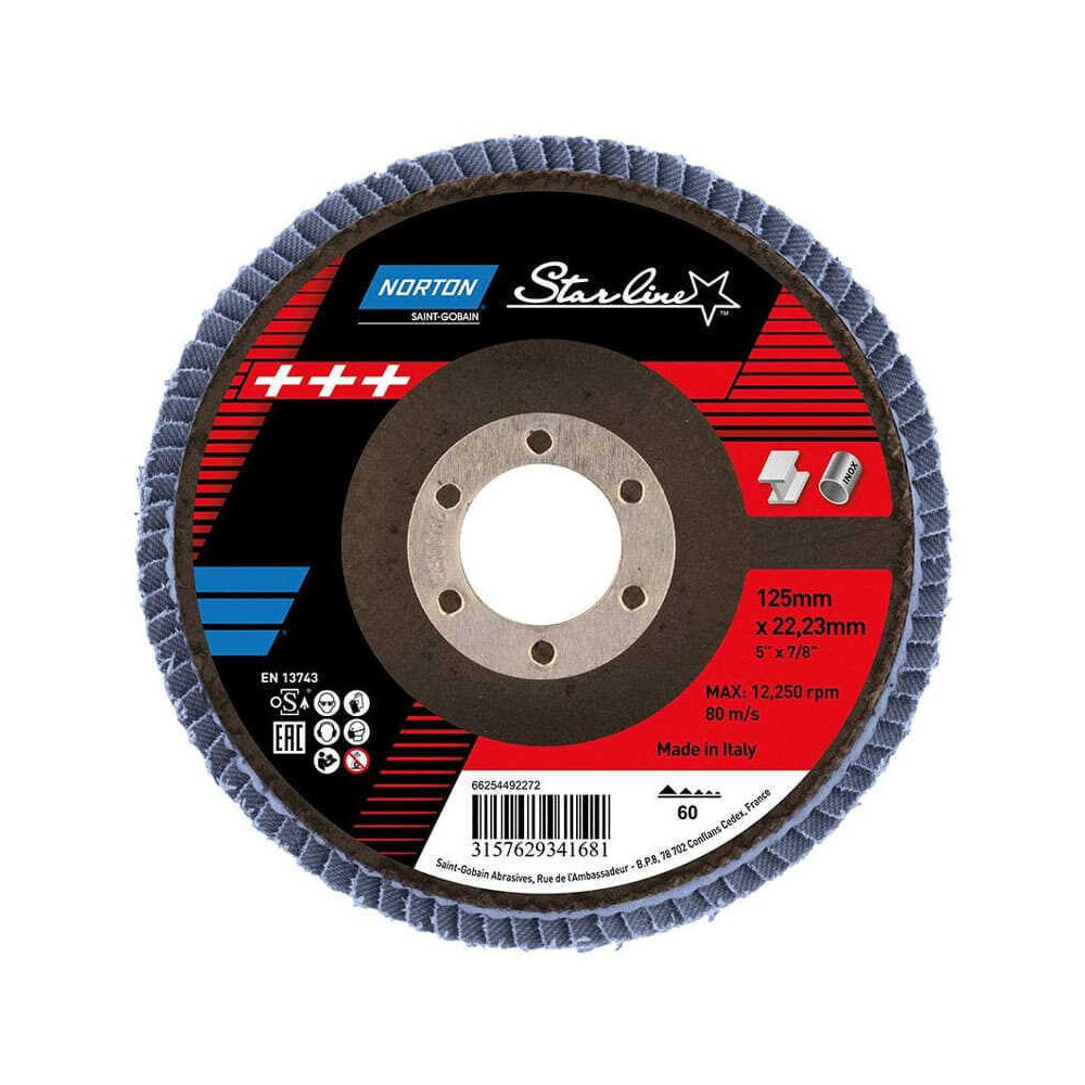Disque à lamelles plat Norton 69957399979 grain 60