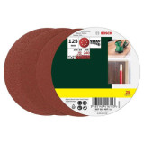 Lot d'abrasifs 125 mm grain 80 120 240 25 pcs Bosch Professional