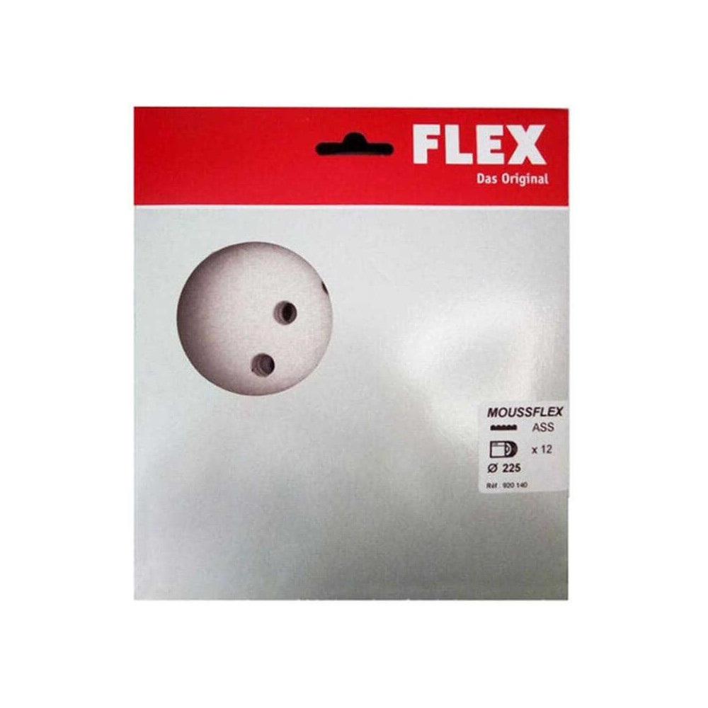 Abrasifs mousse Ø225 mm, paquet de 12 Flex 920140