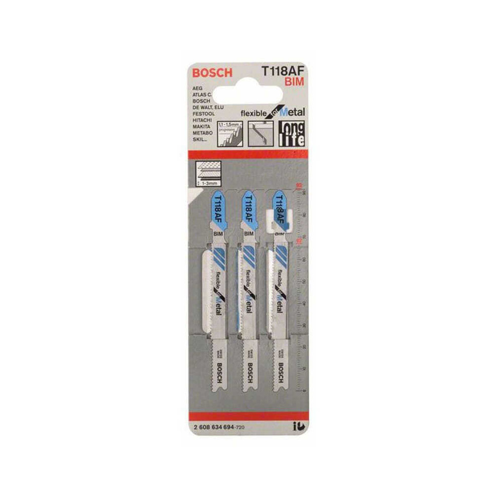 Lame scie sauteuse Bosch T 118 AF 2608634694 x3