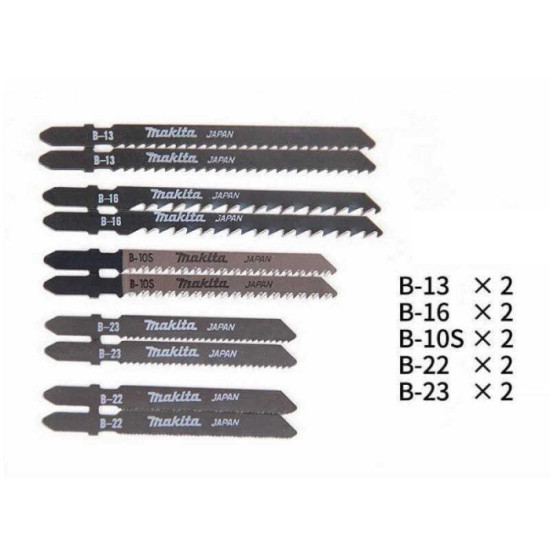 Lames de scie sauteuse Makita B-44410 jeu de 10