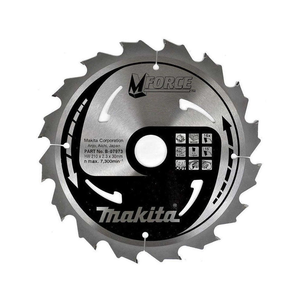 Lames carbures "MForce", pour bois Makita B-07973