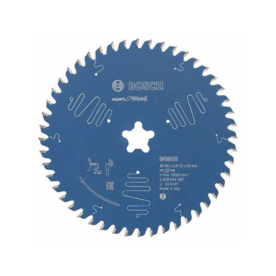 Lame scie circulaire Bosch 2608644087 Ø190 48 dents