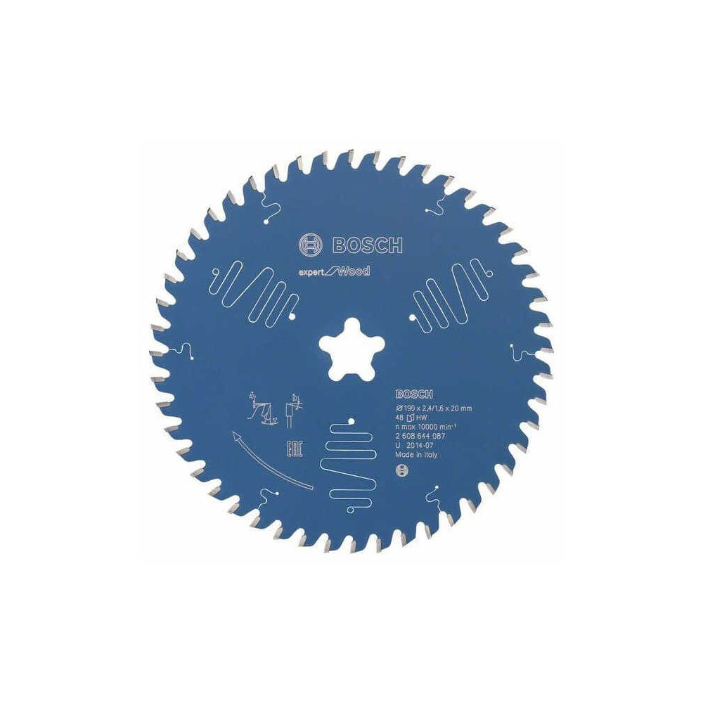 Lame scie circulaire Bosch 2608644087 Ø190 48 dents