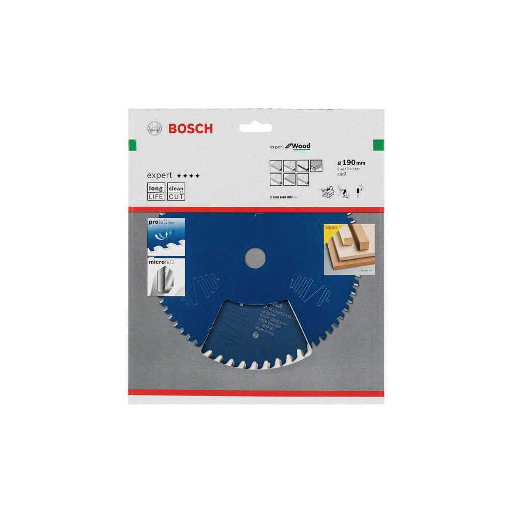 Lame scie circulaire Bosch 2608644087 Ø190 48 dents
